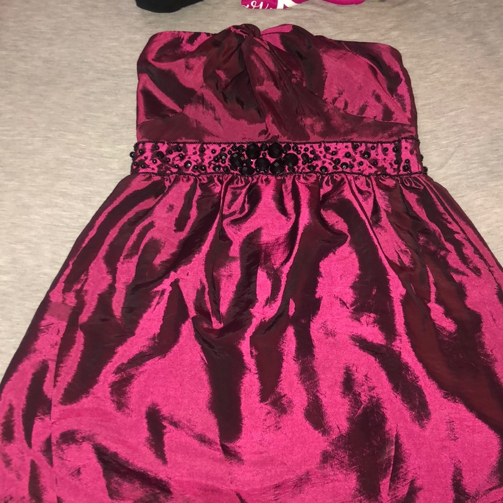 A mini dress